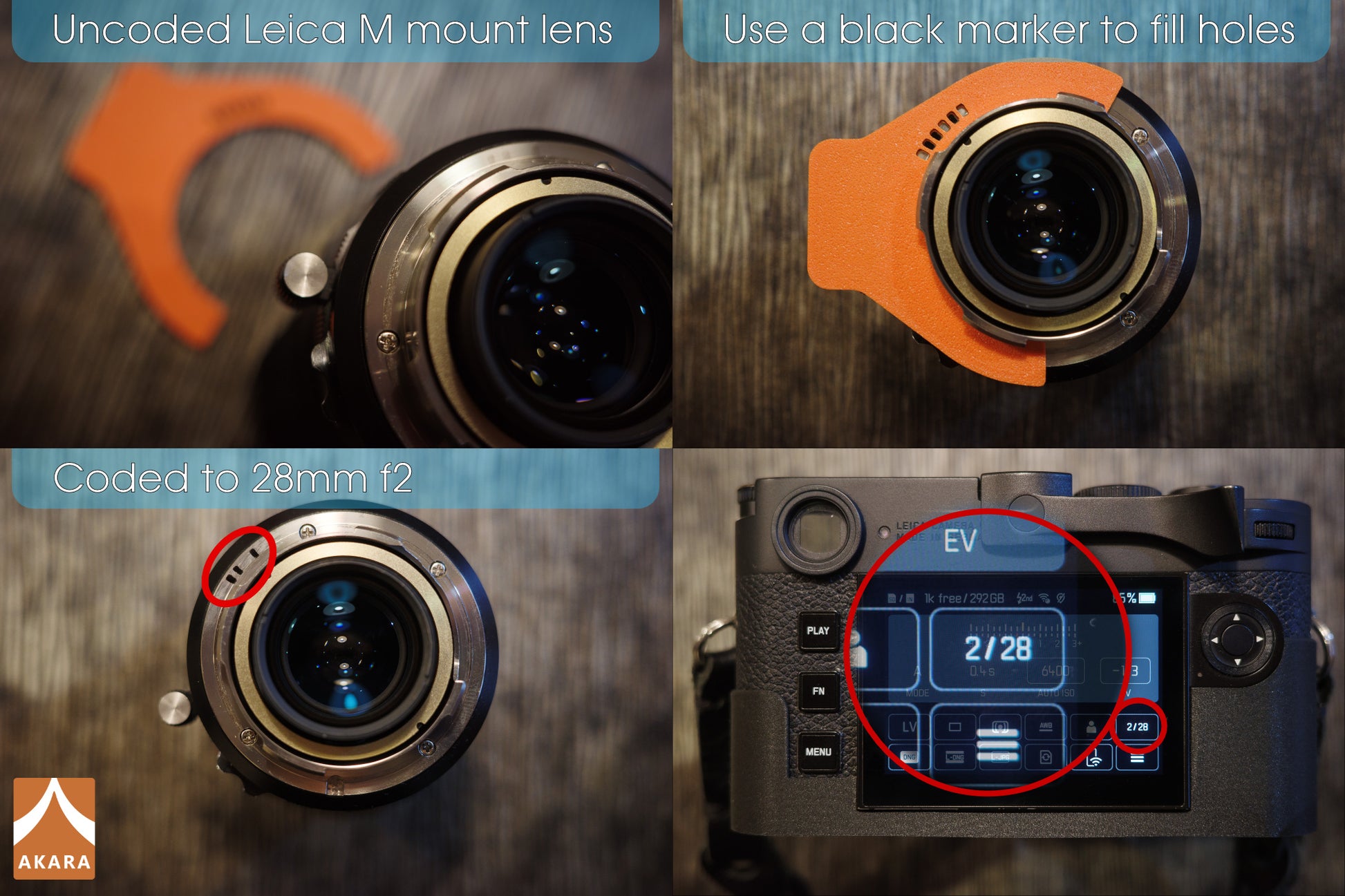 6-Bit Encoder Kit (for Leica M Mount Lenses) – Akara Labs