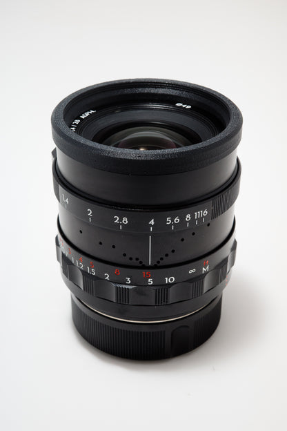 Lens Stealth Ring 49mm mounted on Thypoch 28mm lens